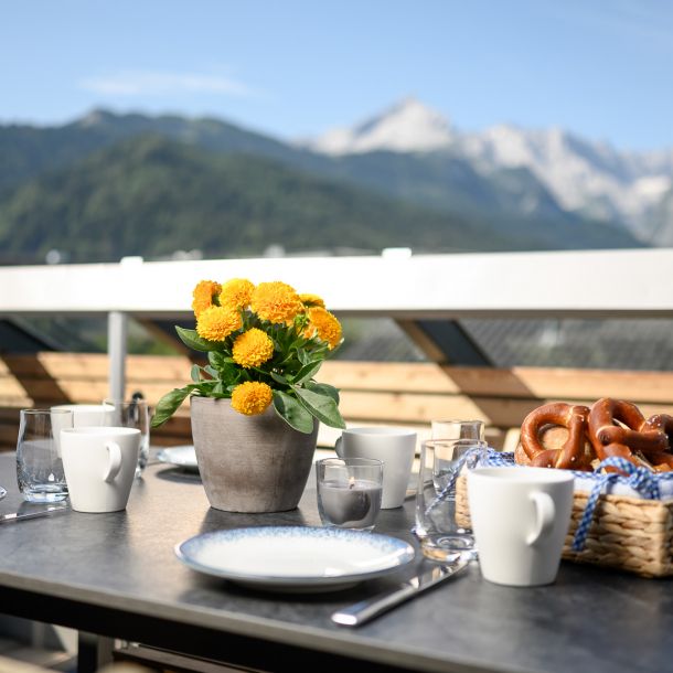 Frühstück auf der Terrasse